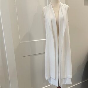 BCBGMaxAzria White Sleeveless Top